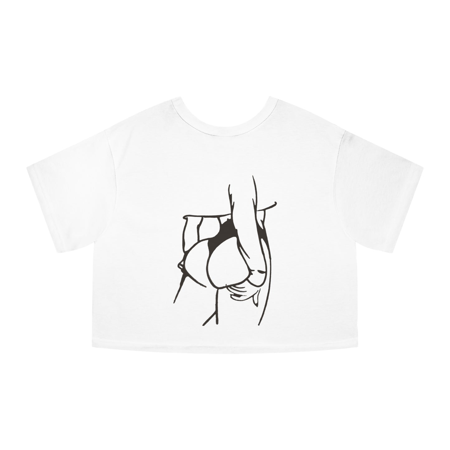 Salty Wife SnS crop tee (Champion Brand)