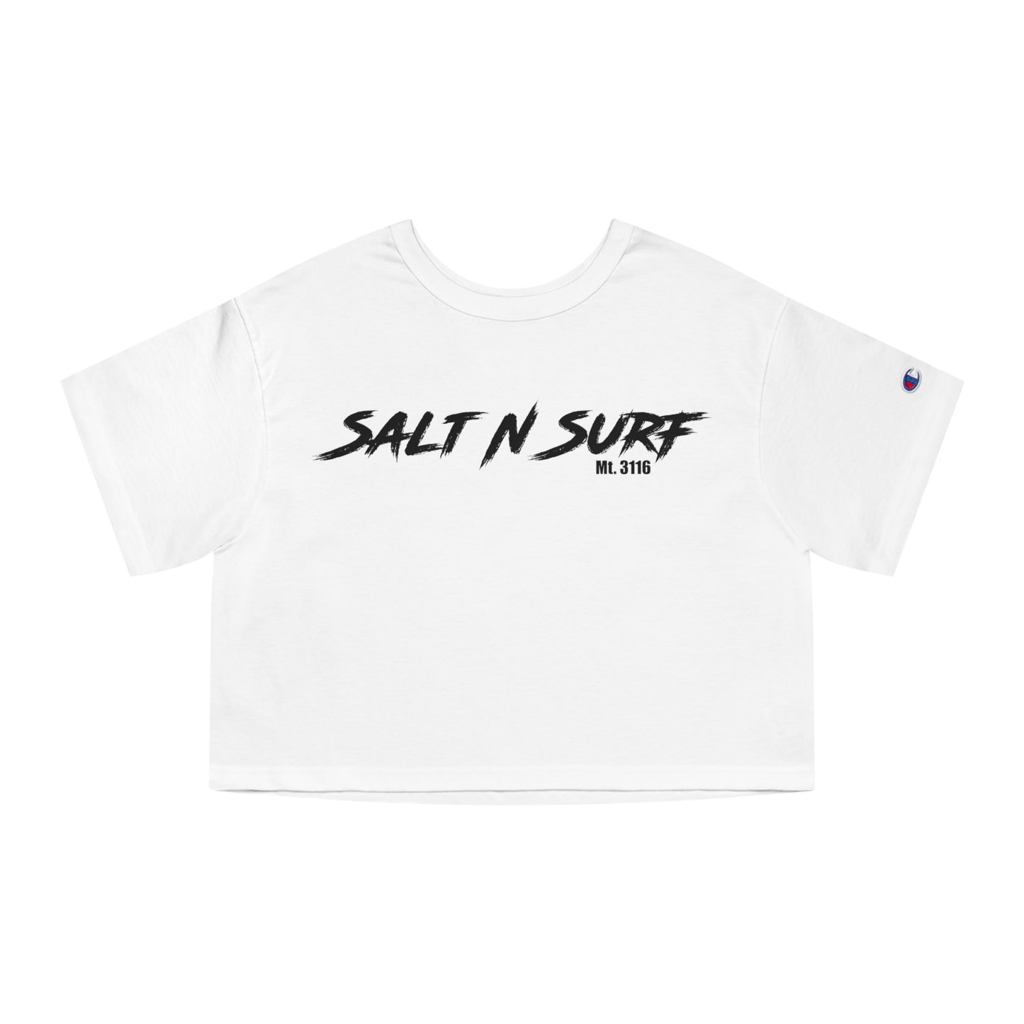 Salty Wife SnS crop tee (Champion Brand)