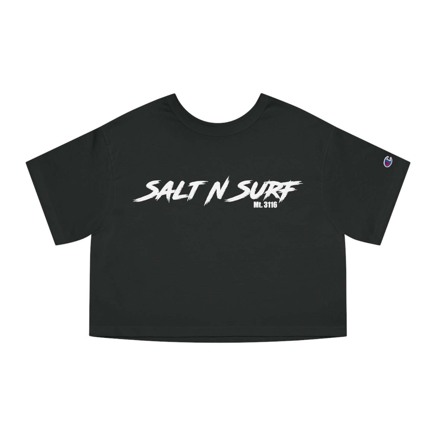 Salty Wife SnS crop tee (Champion Brand)