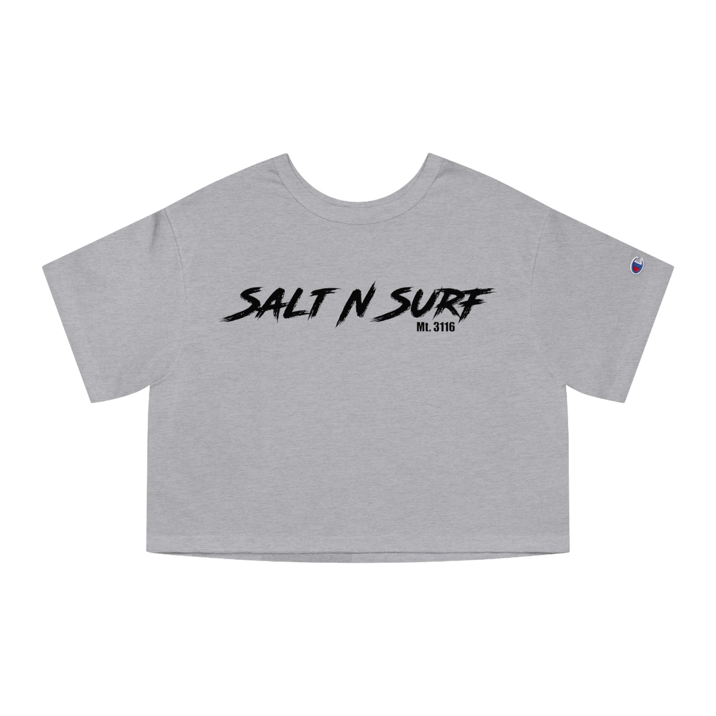 Salty Wife SnS crop tee (Champion Brand)