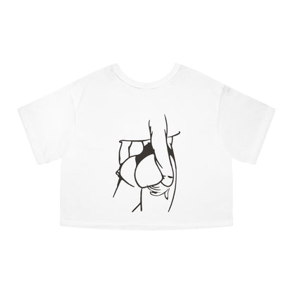 Salty Wife SnS crop tee (Champion Brand)