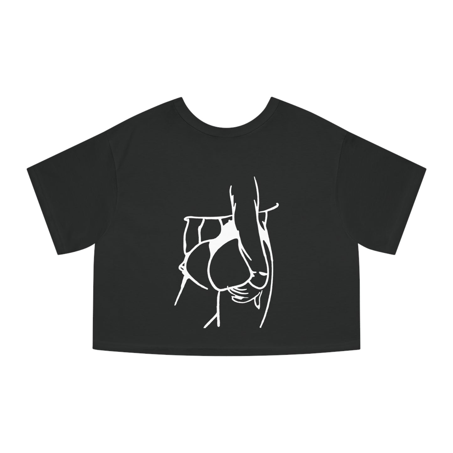 Salty Wife SnS crop tee (Champion Brand)