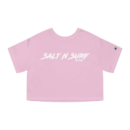 Salty Wife SnS crop tee (Champion Brand)