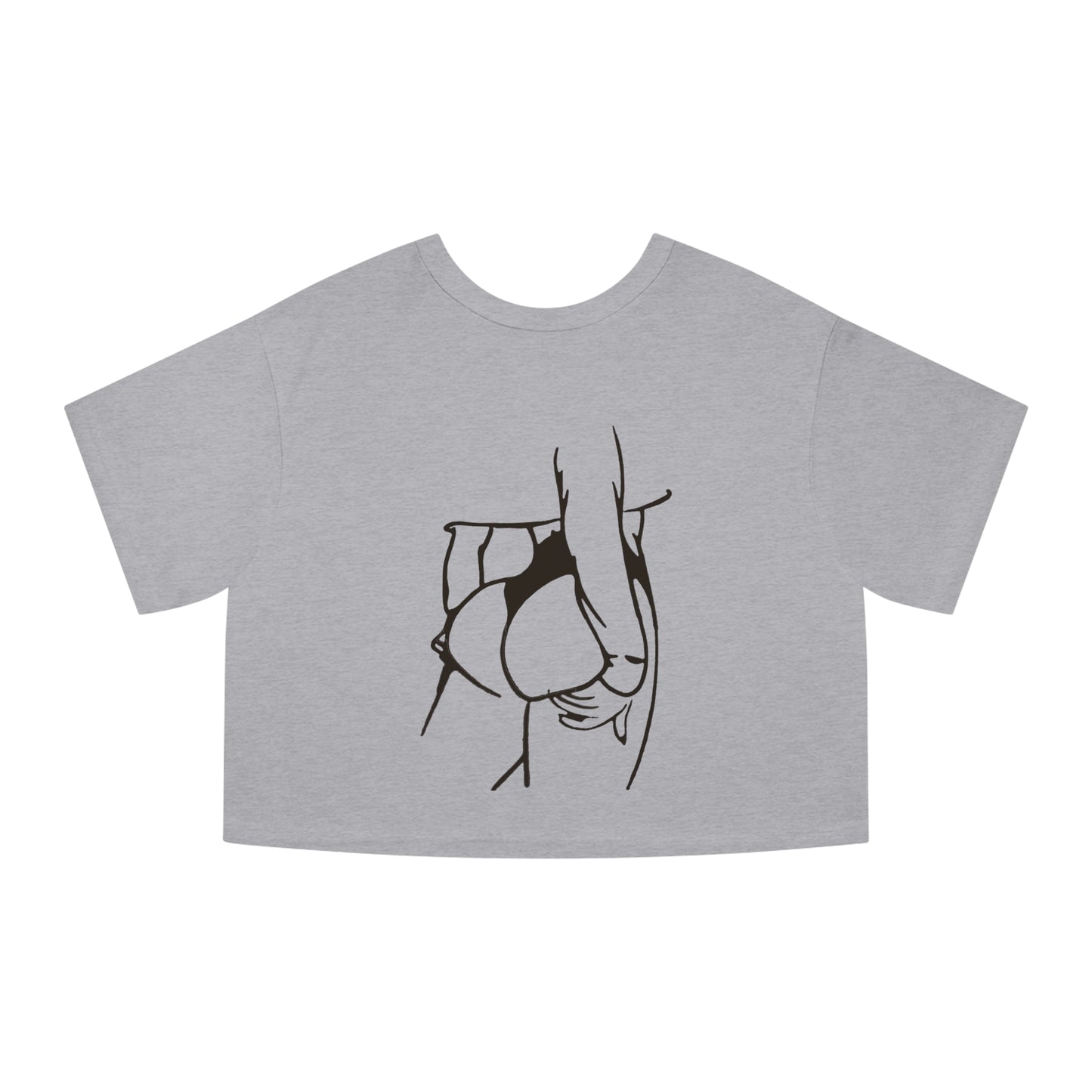 Salty Wife SnS crop tee (Champion Brand)