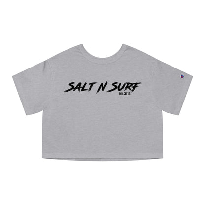 Salty Wife SnS crop tee (Champion Brand)