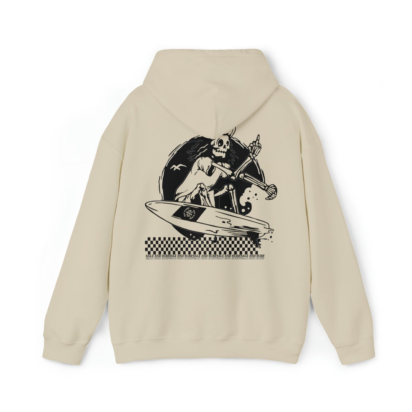 SaltnSurf F U Skelly Hoodie Sand