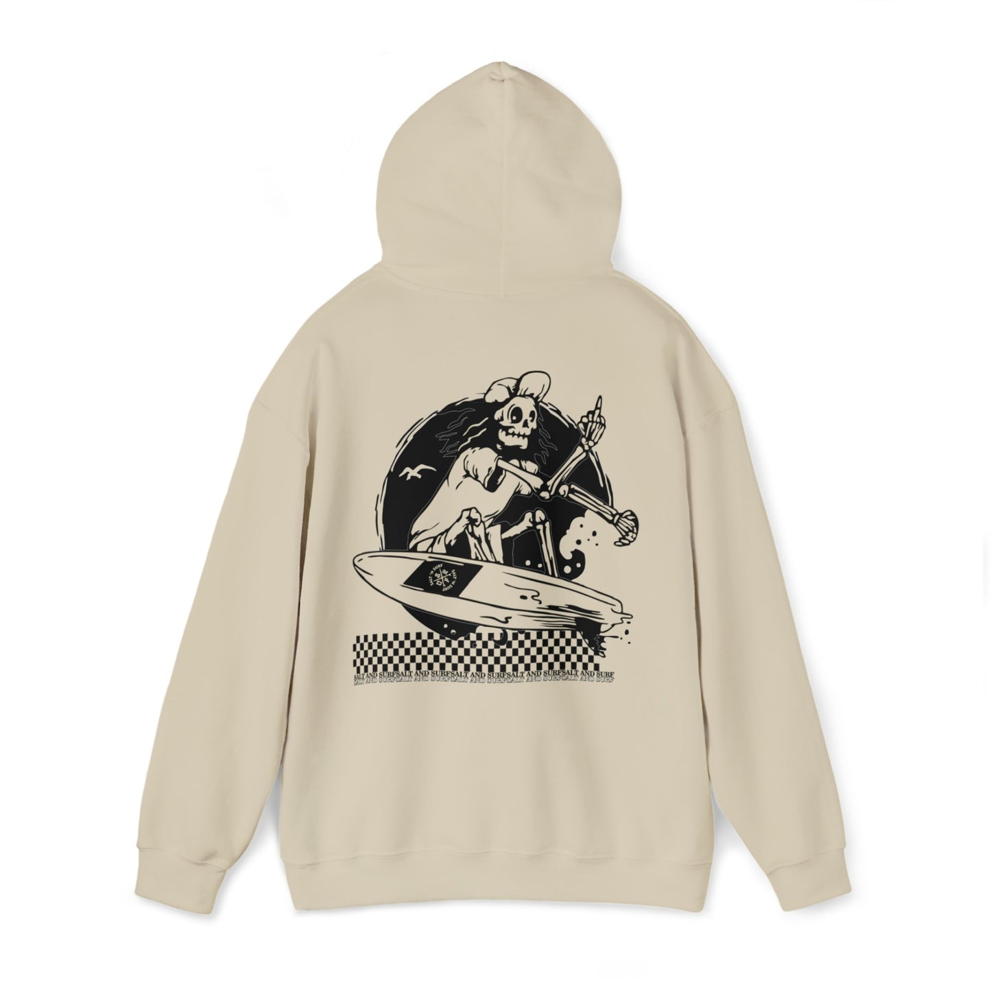 SaltnSurf F U Skelly Hoodie Sand