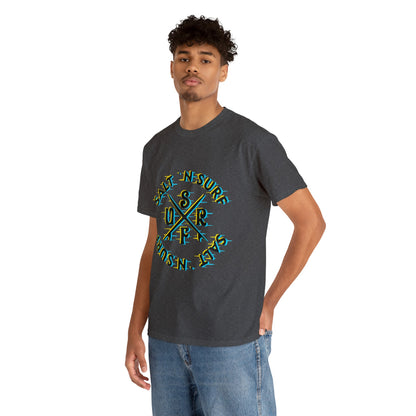 SaltnSurf GLITCH Tee Dark Heather