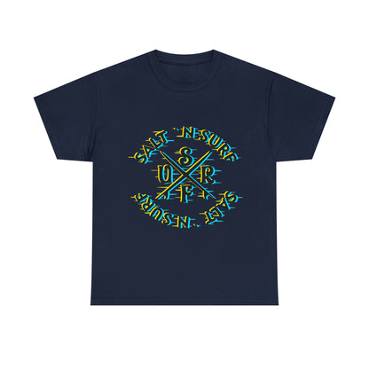 SaltnSurf GLITCH Tee Navy Front