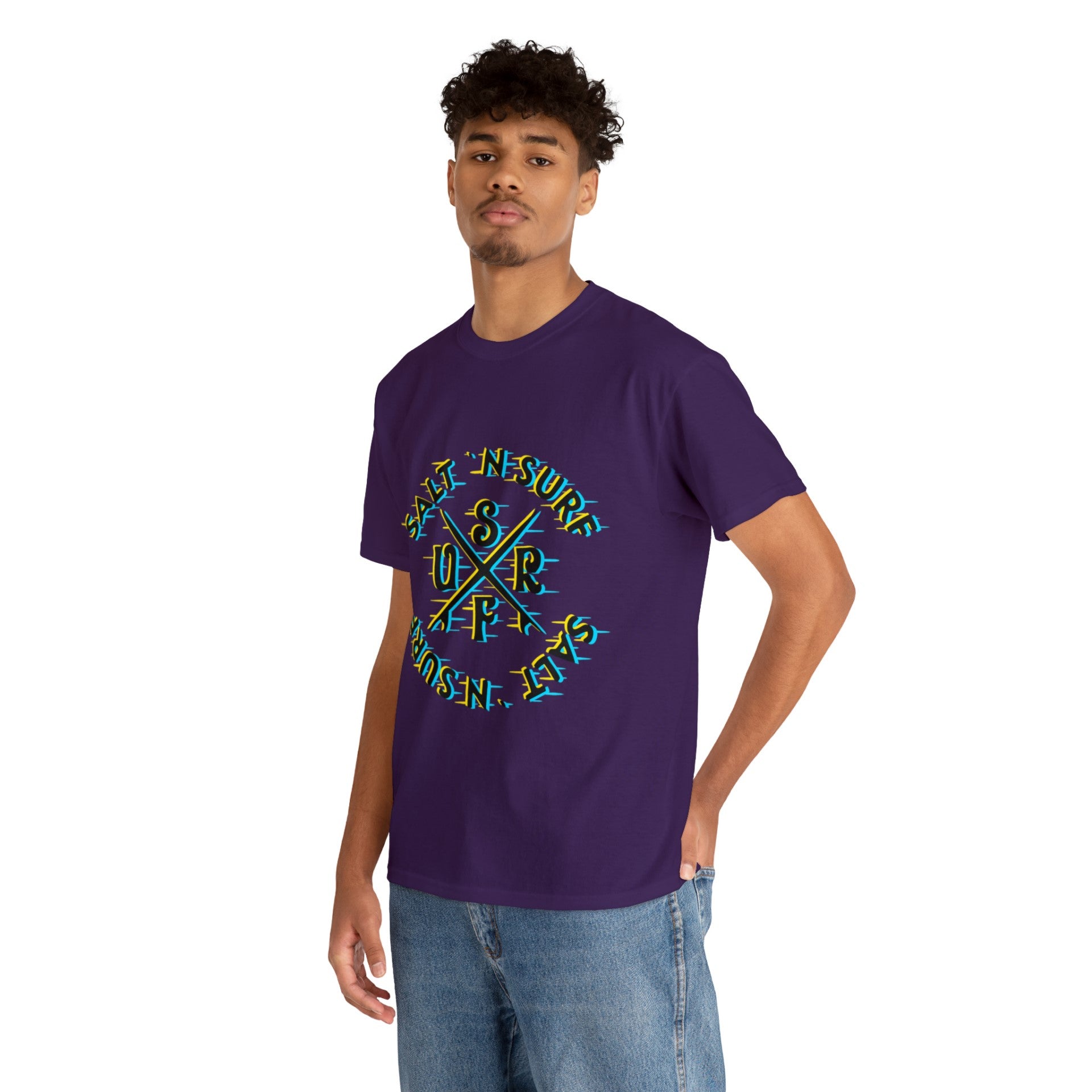 SaltnSurf GLITCH Tee Purple