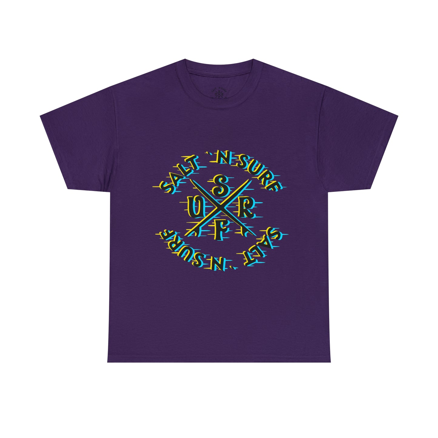 SaltnSurf GLITCH Tee Purple Front